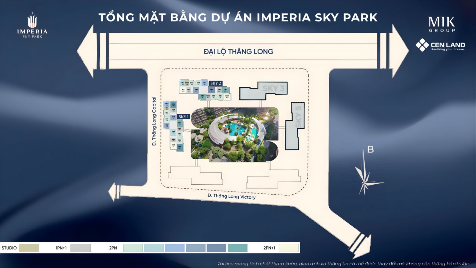 tổng thể mặt bằng Imperia Sky Park